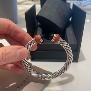 David Yurman Rondelle Hinged Cable Cuff Bracelet